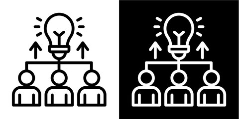 Innovation Team  Icon Set White Mix Style Collection