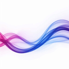 Abstract colorful wave background with flowing blue light lines, a futuristic digital art concept