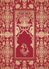 Ganesha, wedding card, royal Rajasthan, India	