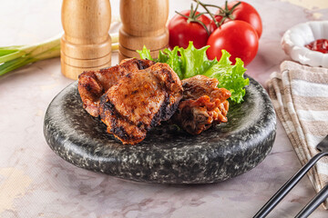 Hot Grilled chicken thigh barbecues