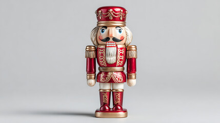 christmas toy robot isolated on white background 