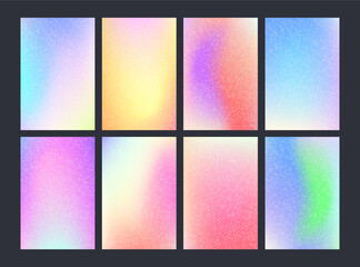 Fototapeta premium New aesthetic gradients cover set. Abstract liquid background layout collection for posters, banners, flyers etc.