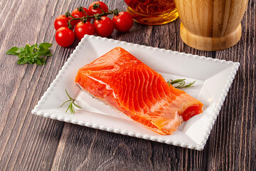 Gourmet salmon red fish fillet