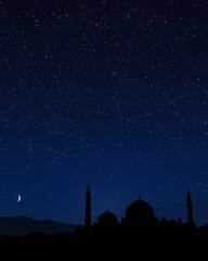 Elegant Islamic Ramadan Greeting Card Background Design