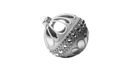 Elegant Ornate Round Pendant with Intricate Designs and Gemstones, isolated on transparent background, png 