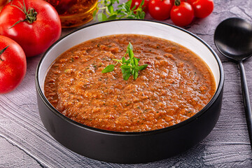 Gazpacho - cold Spanish tomato soup