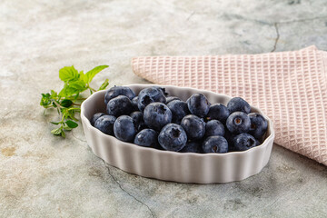 Sweet juicy ripe blueberry heap