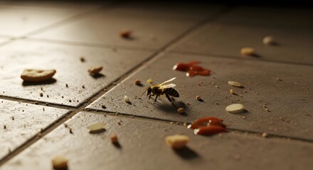 Bee on Crumbs