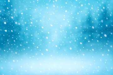 Winter Christmas Background with Snow and Rain Effect