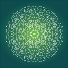 Elegant colorful mandala background