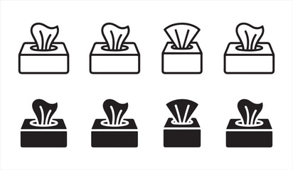 Paper Tissue Dispenser Vector Collection for Health, Home, and Daily Use