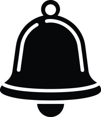 Bell Icon Notification Alert Sound Alarm Symbol Vector Glyph Pictogram Illustration for Social Media App Interface UI UX Element