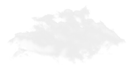 Fluffy white cloud with soft billowing edges