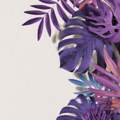 Purple leaves design