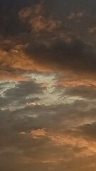 sunset in the clouds