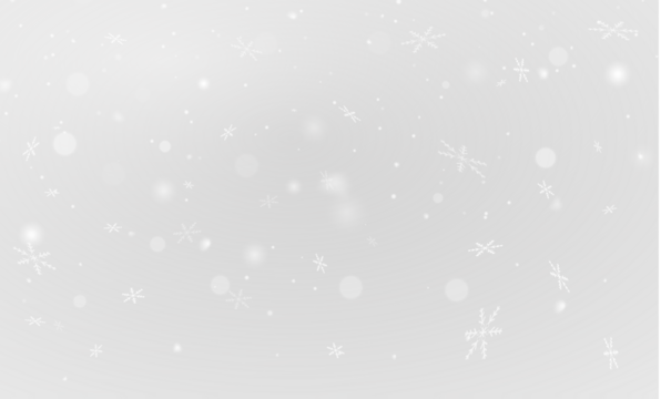 Realistic PNG falling snowflakes background on transparent
