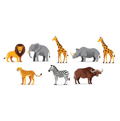 Collection of animal silhouettes