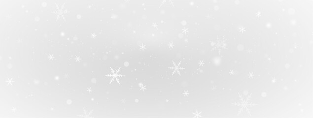 Fototapeta premium snowflakes isolated on white background.