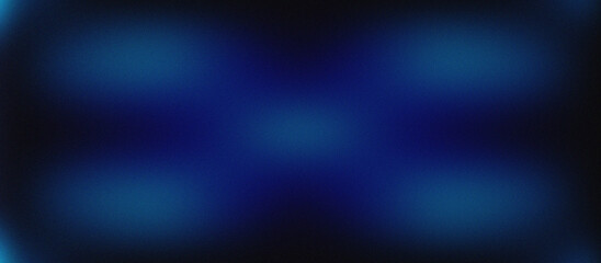 Blue Symmetry Glow. Abstract Mirrored Light Pattern with Central Radiance and Radiating Streaks on Dark Background. Blue abstract background