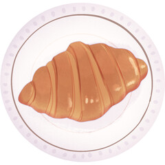 croissant on plate