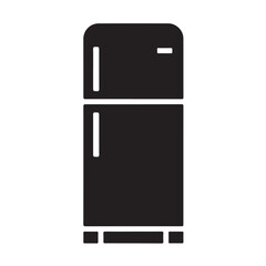 Simple Fridge Symbol for Food Storage, Cooling Equipment, and Digital UI