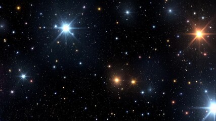 Deep space celestial panorama dazzling starfield twinkling galaxies distant nebulae cosmic background - Powered by Adobe