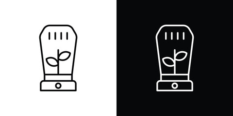 Incubator icon in line design. Editable stroke icon.