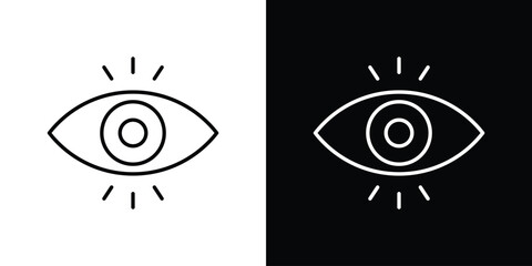 Impressions icon in line design. Editable stroke icon.