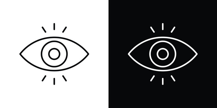 Impressions icon in line design. Editable stroke icon.