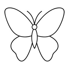 Butterfly outline vector image