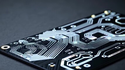 In this video, we explore the intricate details of a printed circuit board, showcasing its design and functionality. Learn how these vital components power modern electronic devices. - Powered by Adobe