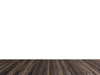 Grey Rustic Wood Floor with Black Isolated Wall – High-Resolution PNG Background for Room Mockups and Interior Visualization