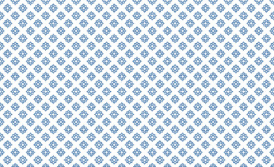 Geometric seamless pattern with abstract Thai basketry imitation in blue on white background. Vector illustration, for shirt cloth cover decoration textile wallpaper paper backdrop all over print