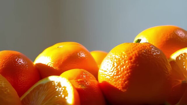 This video showcases the vibrant colors and juicy textures of fresh oranges. Learn about their health benefits, how to select the best fruits, and creative ways to incorporate them into your meals.