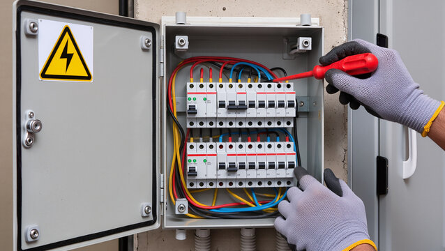 electrician at work