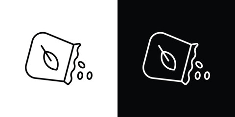 Seeds icon in line design. Editable stroke icon.