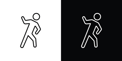 Stretching icon in line design. Editable stroke icon.