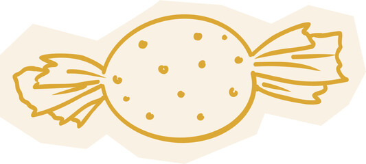 Easter Doodle Line Spring Sketch. 