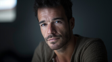 Fototapeta premium Introspective Portrait of a Man