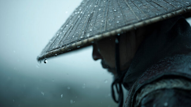 Serene Rainy Day Reflection - Powered by Adobe