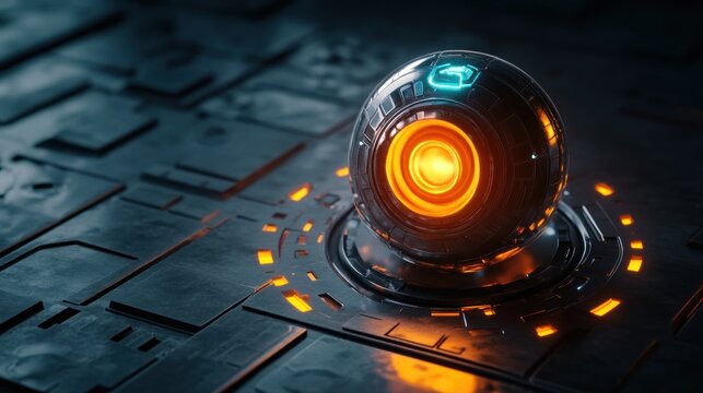 Abstract orb futuristic technology