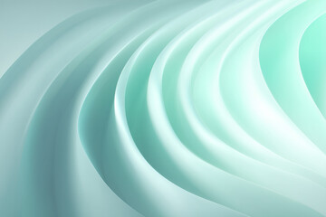 Soft layered wave patterns radiate outward in gentle arcs, symbolizing biological communication and biotech signal fields.