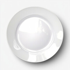 Ceramic dinner plate isolated transparent background sharp minimal rendering ultra realistic stock imagery