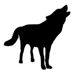 Wolf silhouette vector