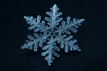 Arctic Snowflake Plate – Frozen Symmetry Microflake