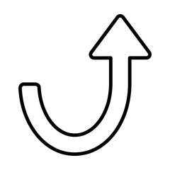 上昇する上向きの矢印のイラスト