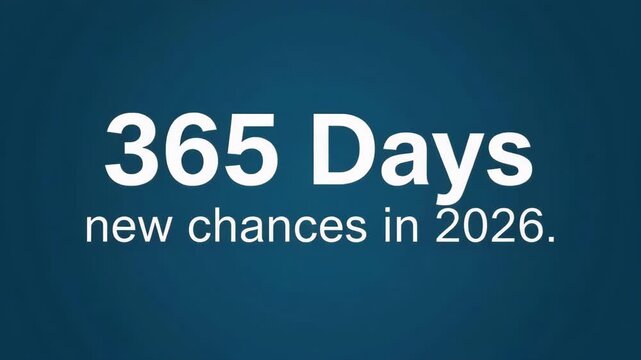 New year 2026 countdown with chances and hope