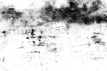 Aged scratched monochrome grunge texture overlay for distressed effects