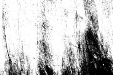 Abstract black brush strokes grunge texture overlay design element white backdrop