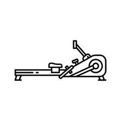 Rowing machine icon isolated on for fitness and exercise © FarukStock
